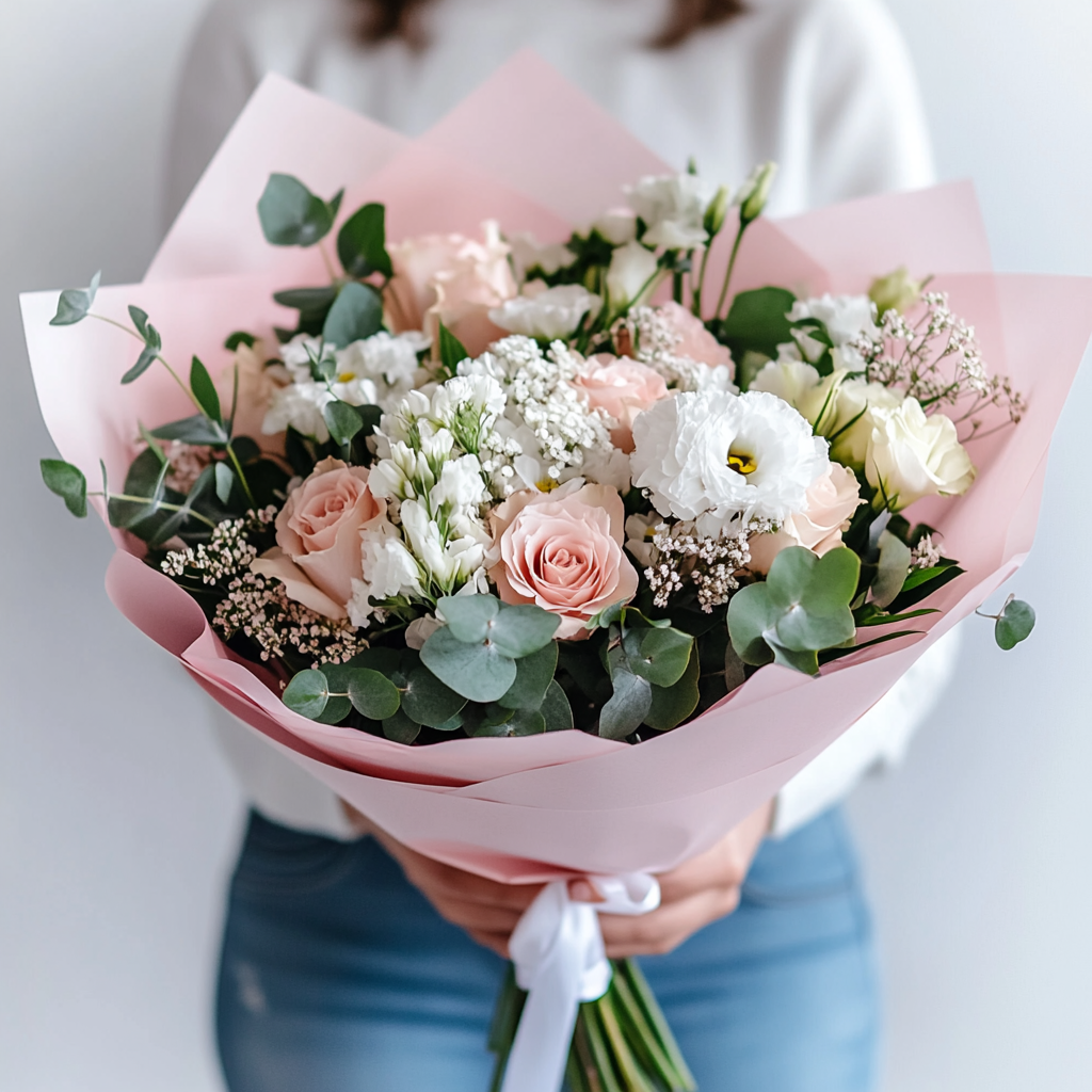 Memorial White Floral Design