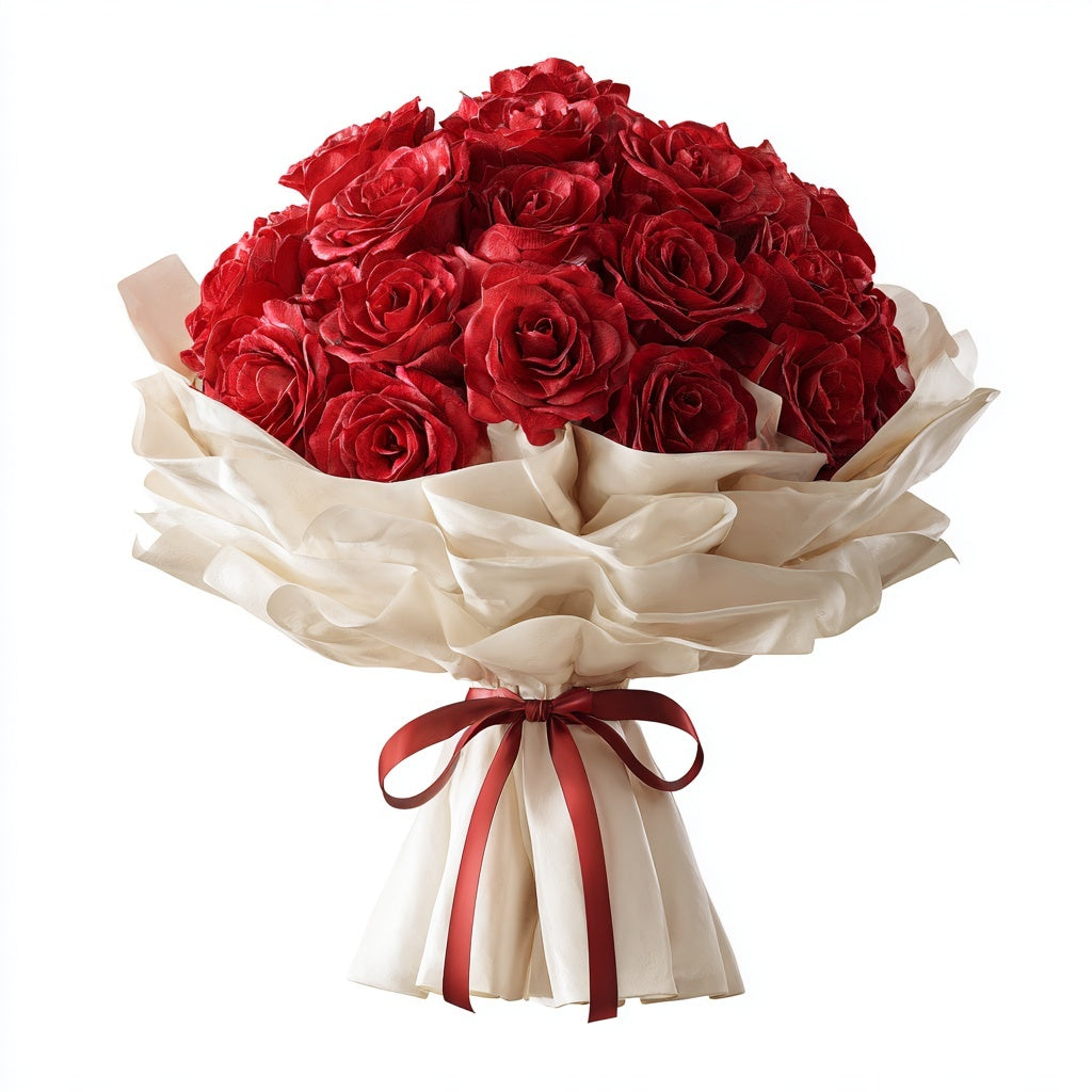Dozen Roses Wrapped